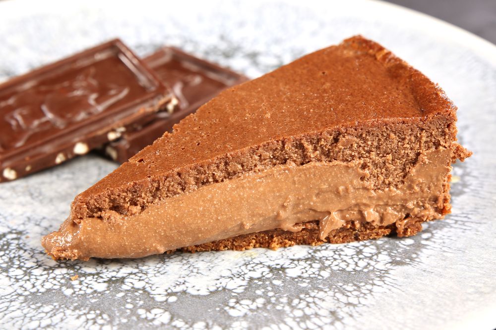 Tarta de queso de chocolate